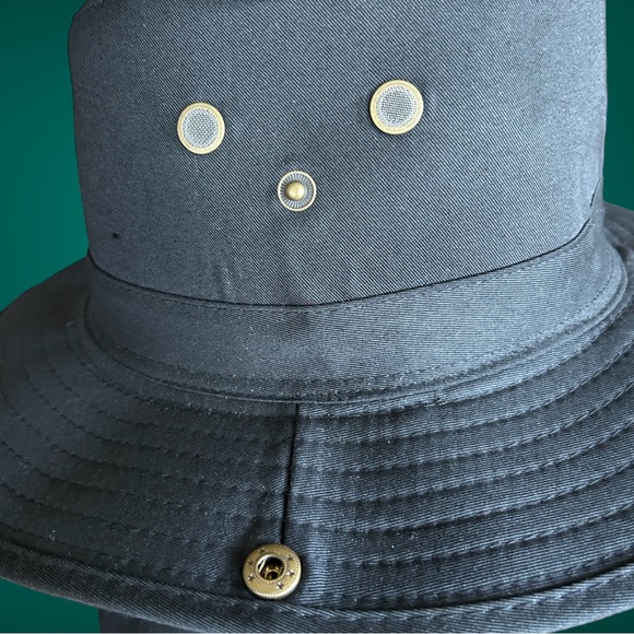 SOL Summer Shade hat with neck cover‎ flap-Black, One size, unisex NWOT - Picture 3 of 7